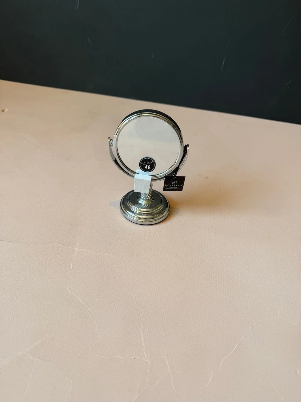 Danielle 4X Magnifying Vanity Mirror in Silver